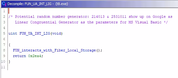 T8 patched LCG value